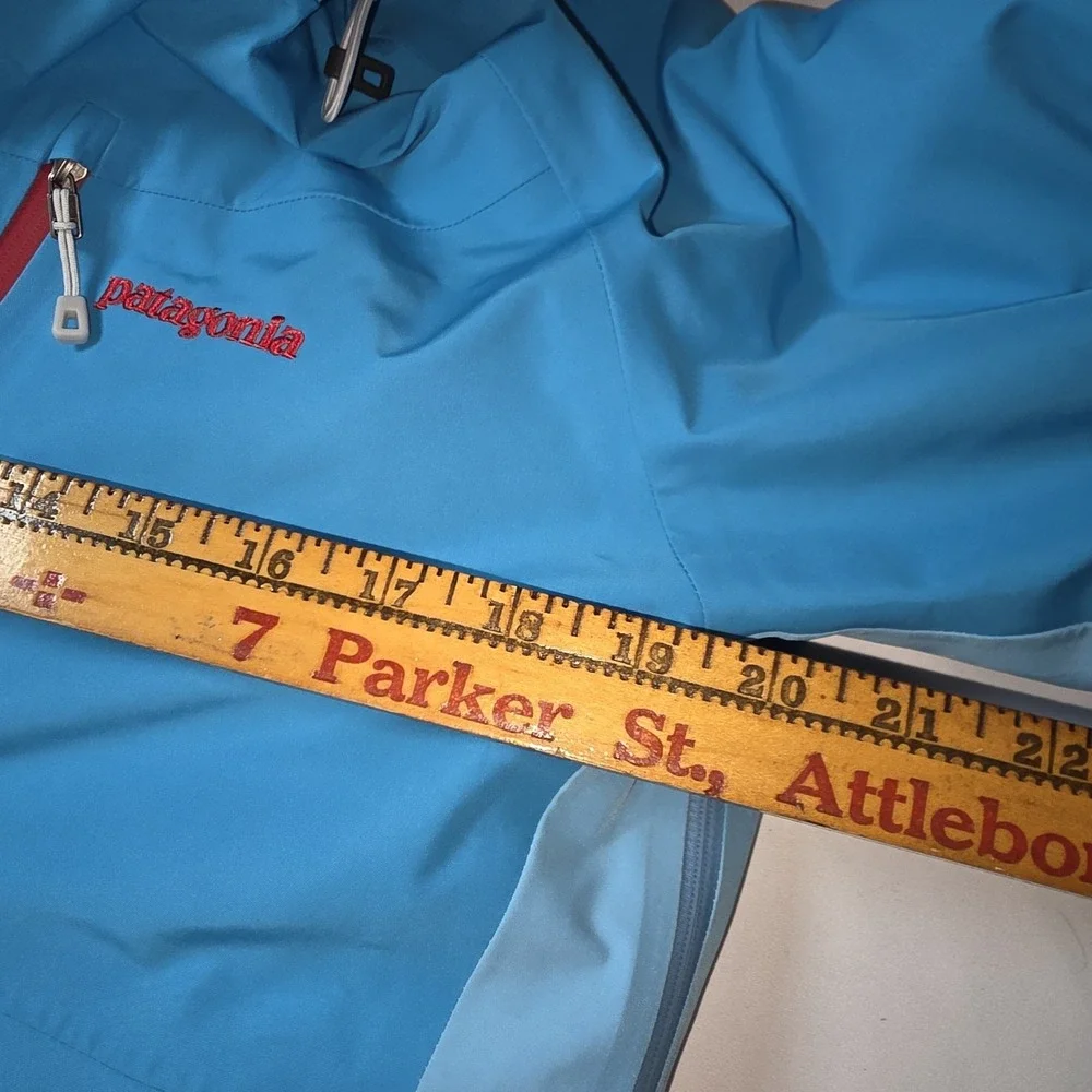 Patagonia Powder Bowl Jacket Womens Med Goretex Recco Ski Snow Blue 2‎ Layer